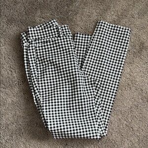 Black and White Checkered Pants